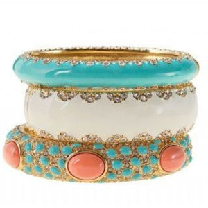 Stella & Dot Bangle Set - Sunset, Sloane, Paige